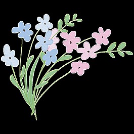 手绘日记本底纹透明装饰图案