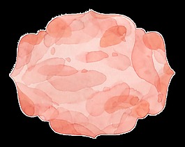 淡粉色花朵透明装饰图案