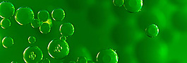 清新绿色泡泡banner背景素材