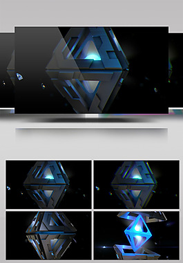 蓝色水晶视频素材