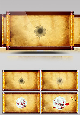 花屏中国风视频素材