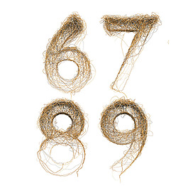 手绘线条数字元素