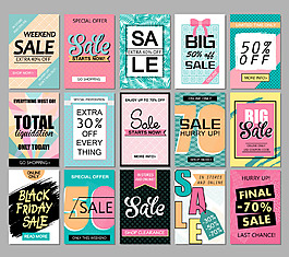 时尚彩色手绘涂鸦广告背景