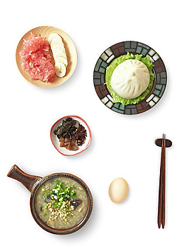 中国包子美食元素
