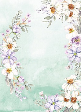 春天百花盛开背景图片素材