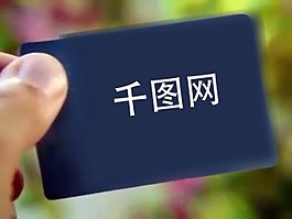 AE外国人飞来的名片展示模板