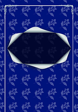 欧式底纹蓝色创意卡片背景