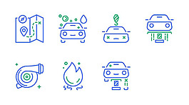 汽车服务图标sketch素材