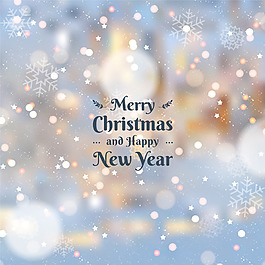 唯美五彩圣诞主题梦幻背景