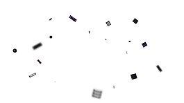 黑色几何立体元素