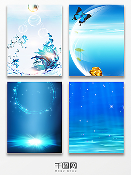 夏日海洋海边浪花背景