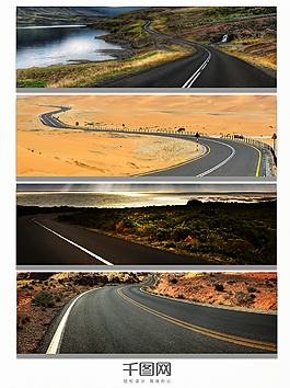 越野山路汽车背景banner