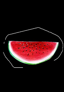 解渴爽口西瓜透明素材