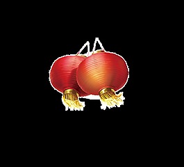 中国风简洁灯笼素材