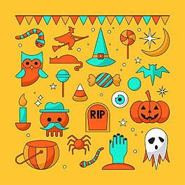 卡通万圣节挂件设计图片