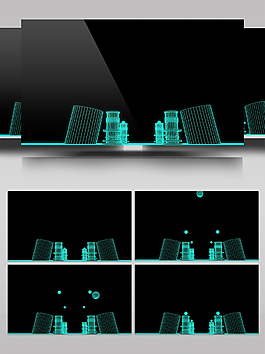 三维线条动作视频素材