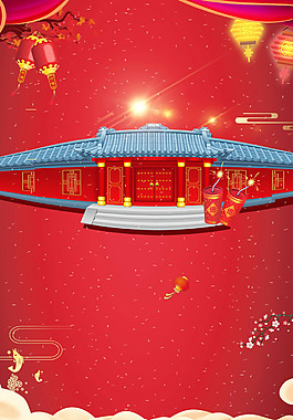 喜庆纹理春节背景