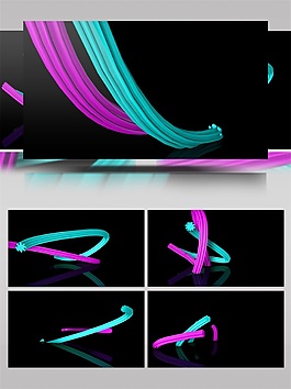 线条蜿蜒穿梭视频素材