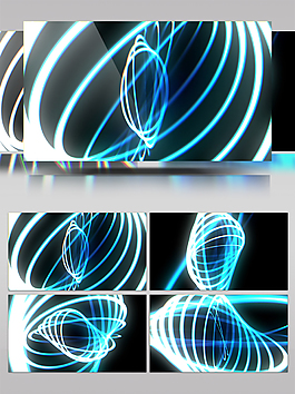 华丽曲线缠绕开场视频素材