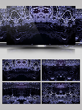 花蓝色灯光背景视频素材