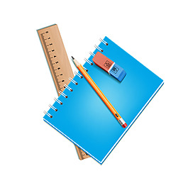 卡通学习工具png元素素材