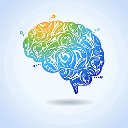 大脑思维标志图片