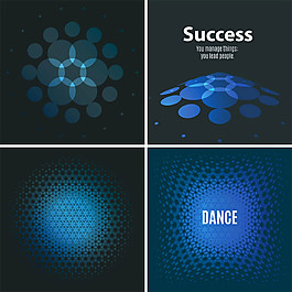 蓝色圆形背景图片