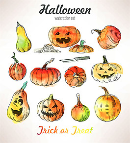 卡通南瓜灯形象设计图片2