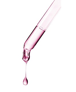 手绘粉色精华元素