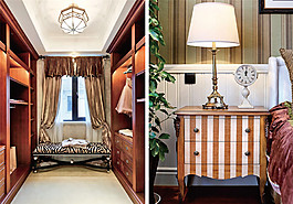 美式卧室台灯装修效果图