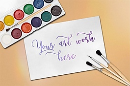 描绘邀请卡片psd源文件