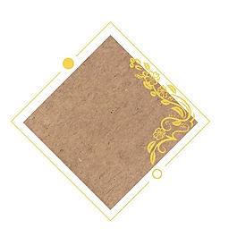 创意咖色方块png元素素材