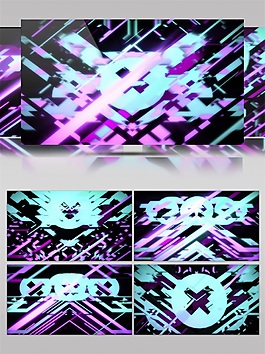 炫酷彩色科技线条高情视频素材