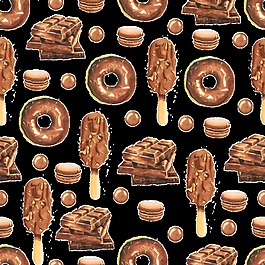 巧克力点心卡通透明素材