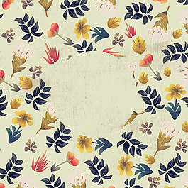 水彩小清新海报背景矢量