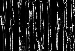 简约毛笔条纹卡通透明素材