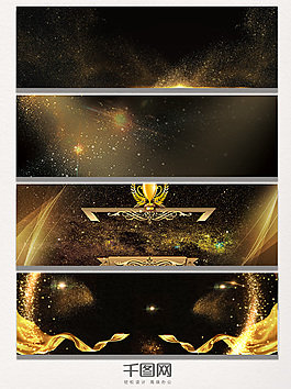 金色星空背景banner