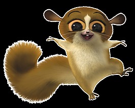 可爱松鼠卡通透明素材