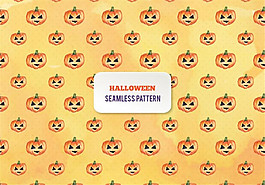 南瓜花纹矢量背景素材