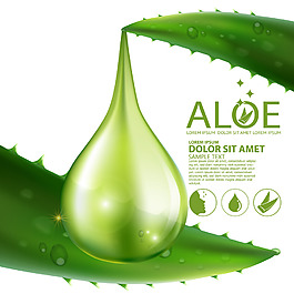 精美护肤品广告元素矢量背景素材