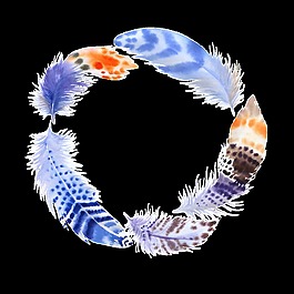 羽毛圈透明装饰素材