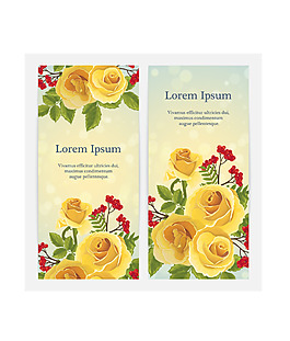 唯美时尚艺术黄玫瑰植物