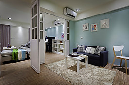 室内客厅现代创意装修效果图