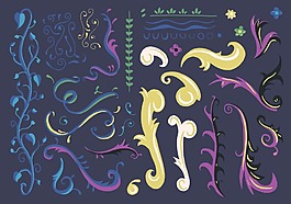 手绘小孩创作艺术涂鸦画psd源文件