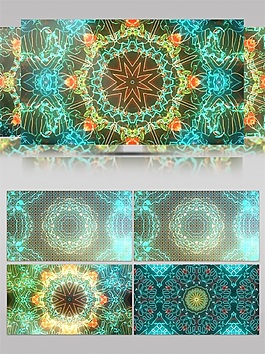 圆环光花高清视频素材