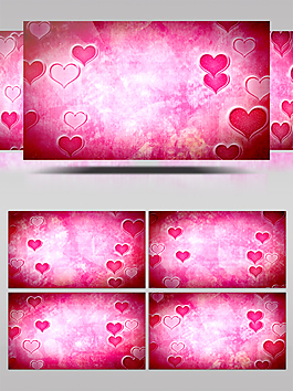 浪漫爱心桃心红色喜庆婚礼背景素材