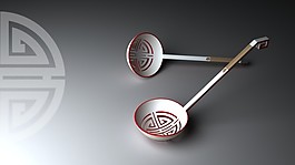 生活用品汤勺产品设计JPG