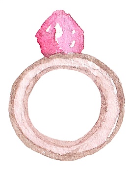 花蕊戒指矢量素材