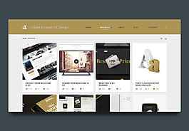 创意设计网页界面首页PSD模板