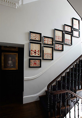 简约时尚楼梯间照片墙装修效果图